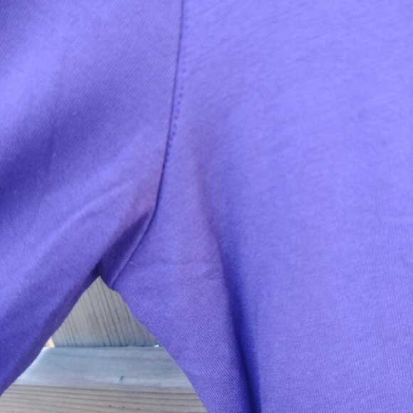 Zeaberg purple asymmetrical hemline tunic top stretch purple modal size … - Picture 2 of 12